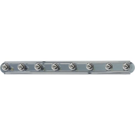 Essentials 8-Light 48 Wide Satin Nickel Vanity Light